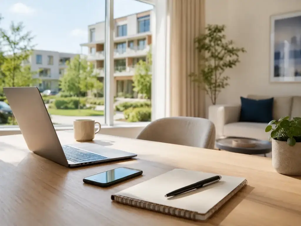 Online contact opnemen met Selecta Wonen vanuit een moderne woning
